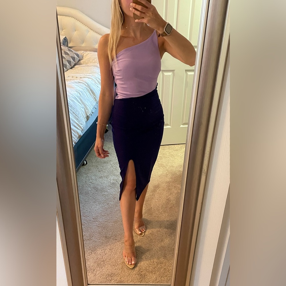 NWT Two Tone Dress Purple XS